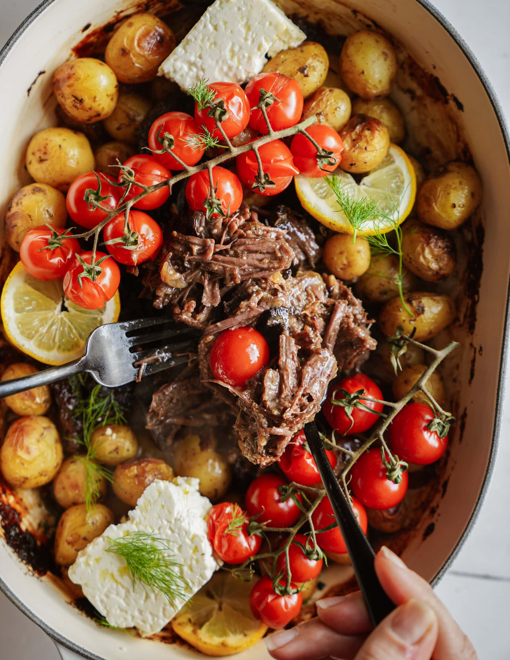 Budget-Friendly Greek Chuck Roast: Gourmet Flavor, Fork-Tender Beef